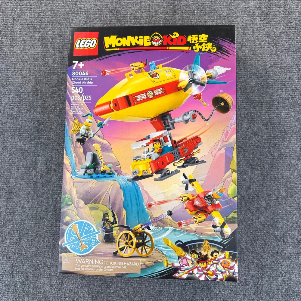 LEGO Monkie Kid's Cloud Airship Set 80046 7+ 540 PCS Building‎ Toy Retired
